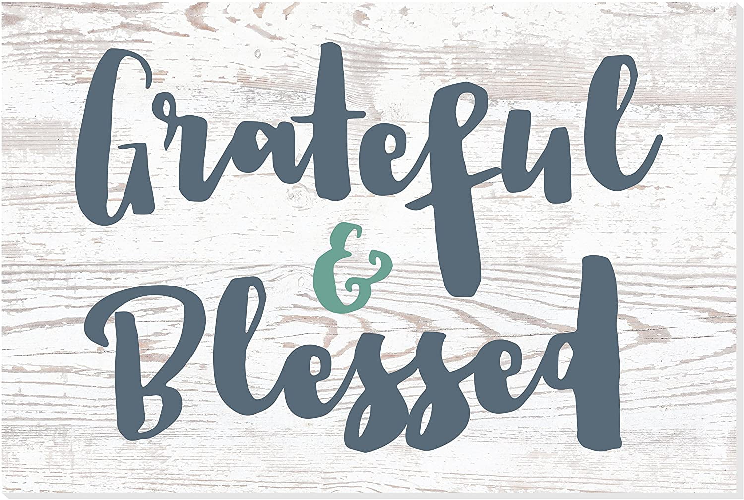 Grateful And Blessed Rustic Wood Wall Sign 8x12 Walmart