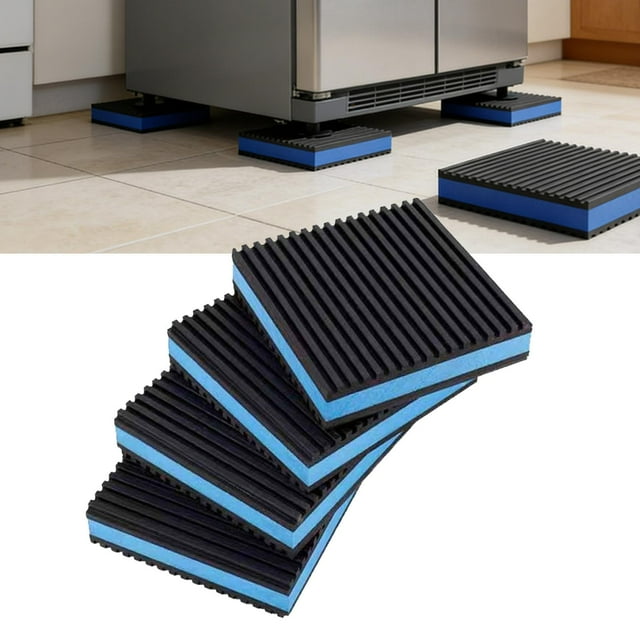 Elodie Anti Vibration Pad Bathroom Damping Mat for Washers Exercise Machine Gym Use 5cmx5cmx2.23cm