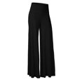 thumbnail image 4 of WULMLEO Women's Casual Comfy Solid/Tie Dye Wide Leg Palazzo Lounge Pants Black M, 4 of 5