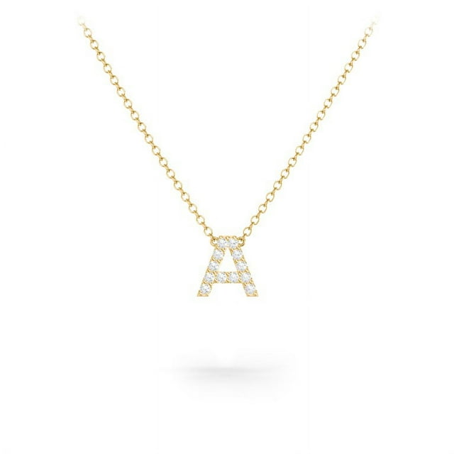 Pave Initial Necklace