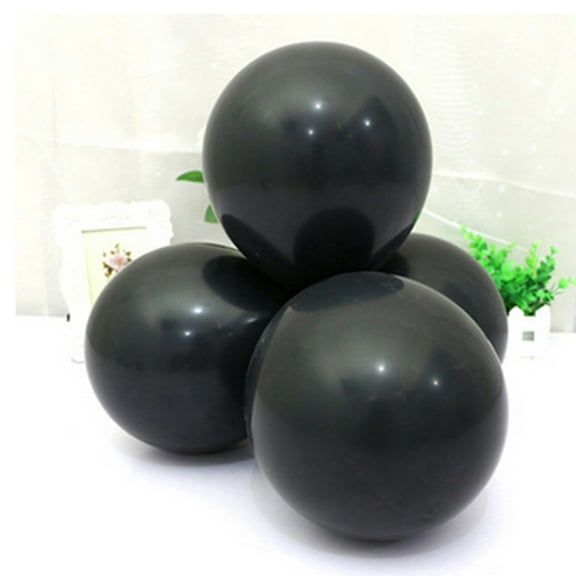 RENACLIPY Black Latex Balloons 12 Inch For Wedding And Birthday Events