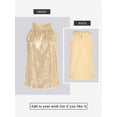 thumbnail image 7 of NFTOEIULA Women Sparkly Sequin Halter Neck Sleeveless Tank Top, 7 of 7