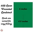 thumbnail image 5 of Bright Color Folding Greeting Cards | 4.5” x 6” Inches When Folded in Half | 50 Sheets Per Pack | Green, 5 of 5