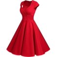 thumbnail image 3 of Vestidos cortos para mujer, estilo retro, clásico, para cóctel, fiesta, Xishao Ropa, 3 of 3