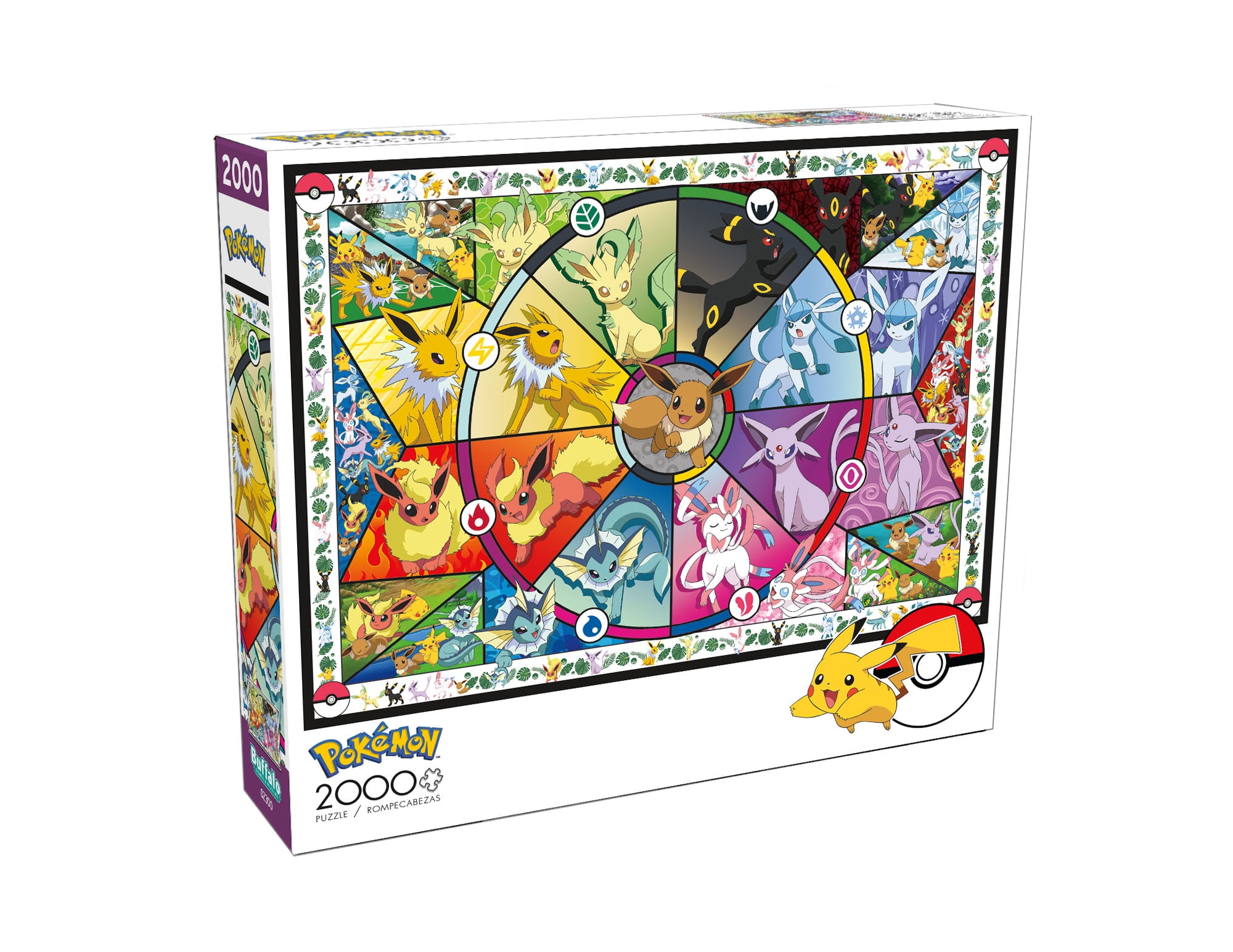 Buffalo Games Pokémon Eevee Evolutions 2000-Piece 38" x 26.5" Interlocking Jigsaw Puzzle for Adults Ages 14+