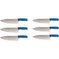 thumbnail image 1 of Cozzini Cutlery Imports 10" Chef Knife Choose Your Color - Razor Sharp Commercial Kitchen Cutlery - Cook's Knives (6 Pack - Blue), 1 of 1