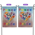 thumbnail image 2 of Peace Love Pride Schnauzer with Rainbow Sunglasses LGBT LGBTQ+ Garden Flag 12x18in Double Sided Miniature Schnauzer Dog Lover Outdoor Decor - 01004, 2 of 5