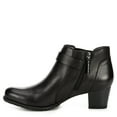thumbnail image 4 of Medicus  Womens Maxi Leather Heeled Ankle Boot Shoes, Black 6, 4 of 4