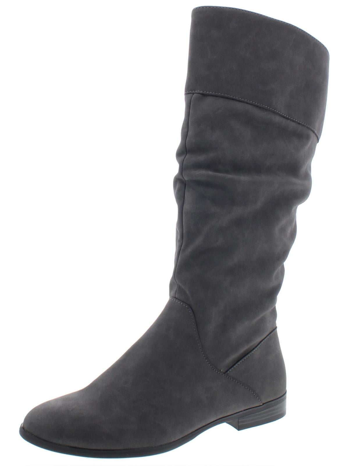 Style & Co. Womens Kelimae Nubuck Wide Calf Knee-High Boots - Walmart.com