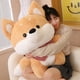 thumbnail image 5 of Peluches de perro Shiba Inu de 50/70/90CM, lindo Shiba Inu marrón con pañuelo, juguetes suaves de peluche para niños, almohada Kawaii para niños, regalos, 5 of 5