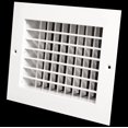 thumbnail image 1 of HVAC Premium 12''w X 6''h Aluminum Double Deflection Adjustable Air Supply HVAC Diffuser - Full Control Vertical/Horizontal Airflow Direction - Vent Duct Cover [Outer Dimensions: 13.6''w X 7.6''h], 1 of 4