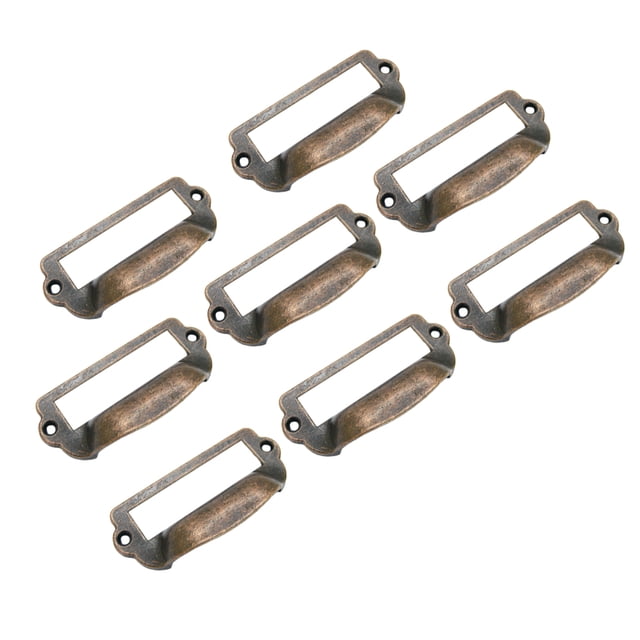 RENACLIPY 8 Pcs Poignée de Tiroir Brun Foncé pour Tiroirs de Commode 8.2x4 Po
