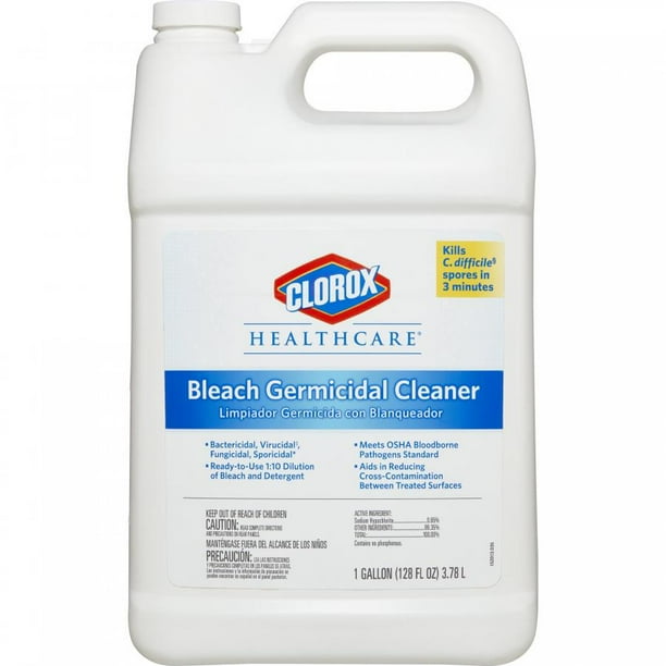 Clorox Healthcare Bleach Germicidal Cleaner, 1 gal. Jug, Fruity Floral