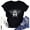 02-Black, variant on Women's T-Shirts Loose Fit Breathable Printed Mit Print Short Sleeve Stretchy Plus Size Stylish Crewneck Womens Graphic Tees Pink Size 2XL