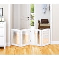 thumbnail image 3 of STAROUS 24"H Wooden Freestanding Pet Gate, White, 3 of 7