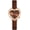 Coffee, variant on Luxury Women's Watch Heart Shape Case Diamonds Leather Strap Quartz Waterproof Elegant Casual Ladies Wirstwatch