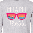 thumbnail image 4 of Inktastic Miami Florida Vacation Beach Trip Long Sleeve Youth T-Shirt, 4 of 5