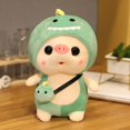 thumbnail image 1 of 25/35cm Cute Pig Toys Turn to Dinosaur Unicorn Fruits Stuffed Animal Doll Soft Lovely Toy for Children Baby Creative Giftsdinosaur25cm Deng Xun unisex, 1 of 2