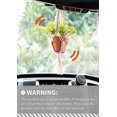 thumbnail image 4 of Paquete de 2 mini colgadores de macramé para plantas, decoración bohemia para colgar en la pared, entrada, hogar, oficina, accesorios para coche, regalos para amantes de las plantas, color blanco, 4 of 5