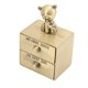 thumbnail image 5 of Caja de dientes de metal con forma de oso, bonita caja de almacenamiento con 2 cajones para el crecimiento de los niños, colección de joyas de regalo conmemorativo (pátina verde), 5 of 5
