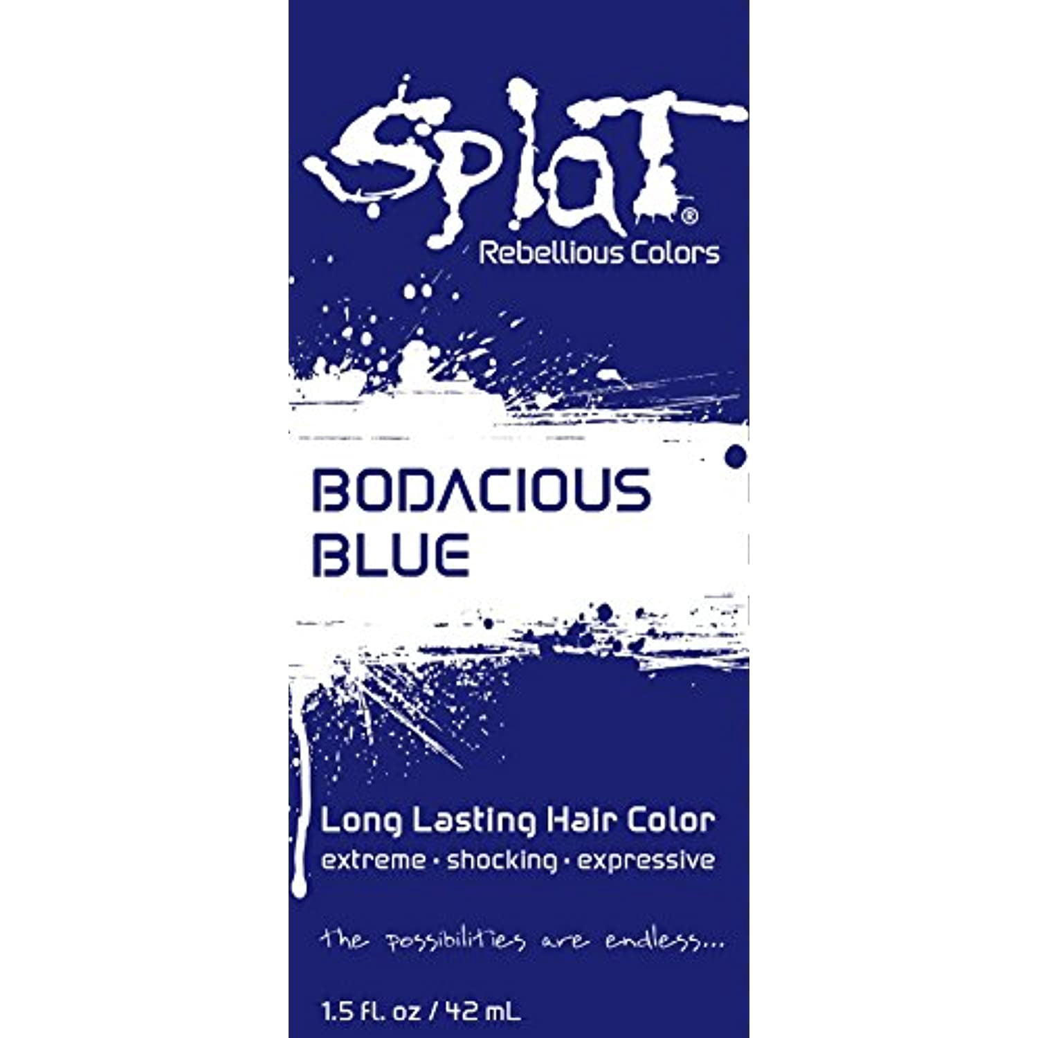 Splat Bodacious Blue 1.5 oz. Foil Pack 30 Wash SemiPermanent