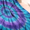 thumbnail image 3 of Blue Purple Tie Dye Pattern Blanket,Comfortable Soft Flannel Throw Blanket,All Season,Warm Lightweight Blankets for Sofa Bed Couch Living Room Chair,30"x40", 3 of 4