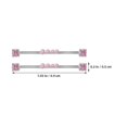 thumbnail image 3 of Pink Industrial Piercing Earrings Titanium Steel Barbell for Women 6Pcs Jewelry, 3 of 5