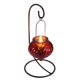 thumbnail image 3 of Decoración Portavelas Habitación Forma De Farol Artesanía De Hierro Vela Palo Apertura Ancha Linterna De Cristal Rojo Portavelas Hermosa Decoración Candelabro Para Fiesta Cena De Boda Speravity HA015796-00, 3 of 5