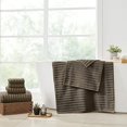 thumbnail image 3 of Wavy Luxury Spa Collection 6 Piece Quick Dry Towel Set Taupe, 3 of 4