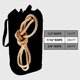 thumbnail image 1 of Bolsa de almacenamiento de cuerda de Rock-n-Rescue-Equipo de escalada de rocas y árboles, equipo arborista, mochila estilo cubo, material de nylon impermeable, verde neón, 150 ', 1 of 2