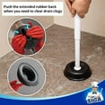 thumbnail image 5 of Toilet Plunger with Holder, Heavy Duty Toilet Plunger and Holder Combo for Bathroom Cleaning, White, 5 of 6