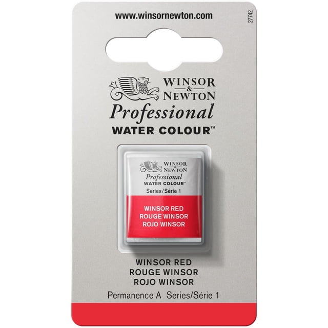 Pintura Acuarela Winsor & Newton Winsor Rojo Media Pastilla