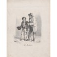 thumbnail image 2 of Louis Léopold Boilly 19x24 Gold Ornate Framed and Double Matted Museum Art Print Titled - The Beggar (1822), 2 of 4