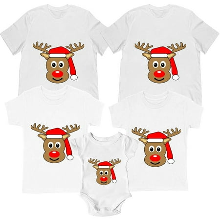 

Matching Family Group This Is My Reindeer Pajama T-Shirt for Mom Dad Kids Baby