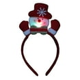 thumbnail image 2 of Diadema Luminosa Navideña | Diseño de Papá Noel, Muñeco de Nieve, Ciervo y Oso | Diadema de Tela Luminosa para Adultos y Niños | Accesorio Cómodo para Fiestas | Regalo de Decoración Festiva, 2 of 6