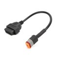 thumbnail image 1 of OBD2 Connector, Brass ABS Plug And Play Diagnostic Cable  For Motorcycle, 1 of 8