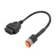 thumbnail image 1 of Jadeshay Cable OBD2, Adaptador de Cable de diagnóstico OBD2 para Motocicleta, 4 Pines, 32 cm/12,6 Pulgadas, reemplazo para 883‑XL883, 1 of 5