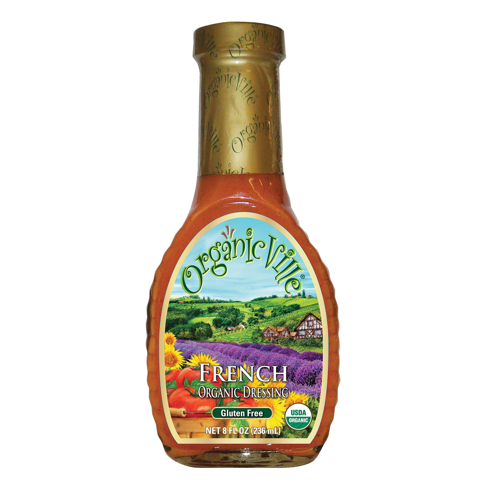 OrganicVille Organic Dressing French, 8 Fl oz.