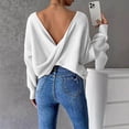 thumbnail image 6 of Women Sweaters, Backless Sweaters for Women, Long Sleeve Knit Design, Pullover for Fashion Comfort, 6 of 6