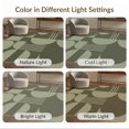 thumbnail image 7 of ODIKA 6'x9' Washable Area Rug Olive and Sage Geometric Design Abstract Modern with Bold Shapes for Family Room, Living Room, Master Bedroom, Non-Slip, Easy Care, 7 of 7