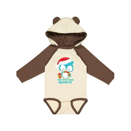 

Inktastic Too Cute Naughty Owl Gift Baby Boy or Baby Girl Long Sleeve Bodysuit