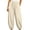 Beige, variant on Baggy Wide Leg Pants Womens Barrel Pants Mid Waisted Balloon Pants with Pockets Gray,M