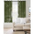 thumbnail image 2 of Sage Green Trees Blackout Curtains, Light Blocking Print Window Curtains, Forest Art Decor Spring Summer Nature Leaf Thermal Insulated Window Drapes for Living Room 2 Panels, 104"W x 52"L, 2 of 9