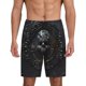 thumbnail image 1 of Balery Ornate Dark Skull Book Pantalones cortos de pijama de punto de algodón para hombre con cinturilla y bolsillos-XX-Large, 1 of 6