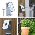 thumbnail image 2 of Clips de maceta de flores-Paquete de 24 perchas durables para macetas de plantas (plata) Afortunado Sencillez, 2 of 5