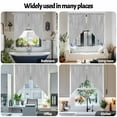 thumbnail image 4 of Swag Curtains Valances for Windows, Black Vintage Striped Short Kitchen Window Curtains Over Sink, Abstract Modern Geometric Art Cafe Curtains Panel Set Of 2,Rod Pocket, 36 Inches Length, 4 of 8
