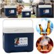thumbnail image 5 of 6L Montado en Vehículo Camping Al Aire Libre Picnic Conveniente Refrigerador Caja Aislada Puesto Comercial Preservación Alimentos Almacenamiento en Cubo Hielo Portátil (azul), 5 of 9