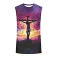 thumbnail image 2 of Summer Tank Tops for Men 2026 Cross Graphic Muscle Sleeveless Tank Tops Cut Off T Shirts Workout Gym Tee Shirts S, 2 of 4