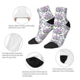 thumbnail image 5 of Rocae Violets Flowers for Premium Adult Socks,Comfortable, Breathable, and Durable Socks, Perfect for Everyday Wear, 5 of 7