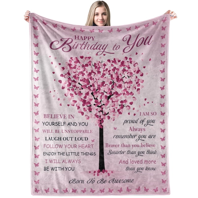 LHSHID 12th Birthday Gifts Blanket for Her 12 Year Old Girl Birthday Gifts Ideas from Parents Grandparents Sister for Teen Girl 50x60in